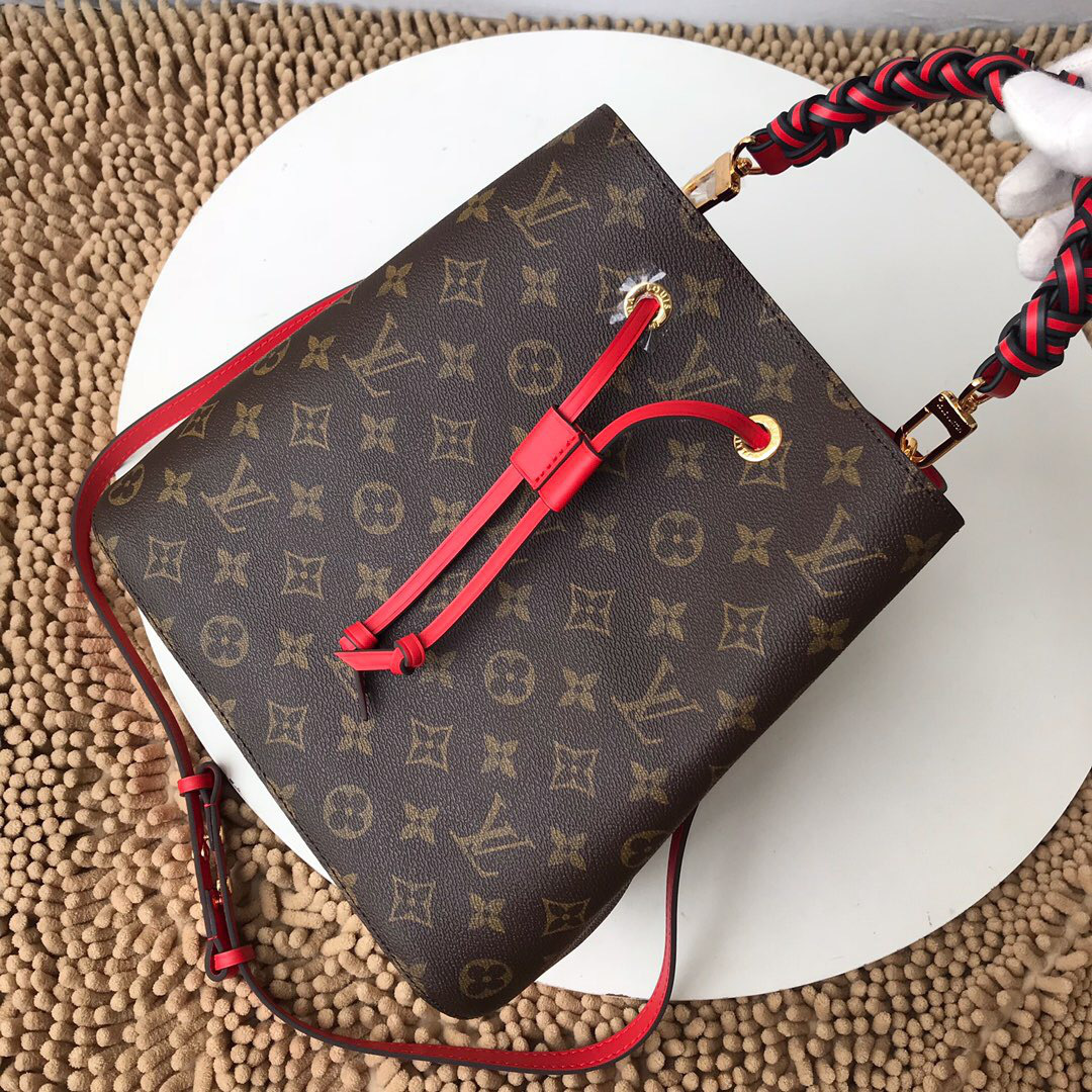 L0vis Vvtt0n New woven NEONOE bag with red M43985