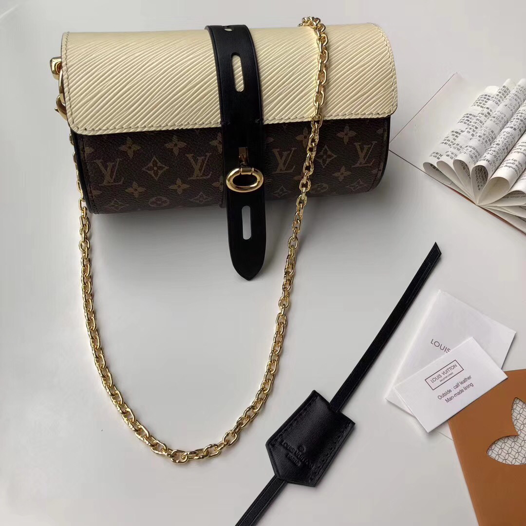 L0vis Vvtt0n fashion Chain bag M44158 White