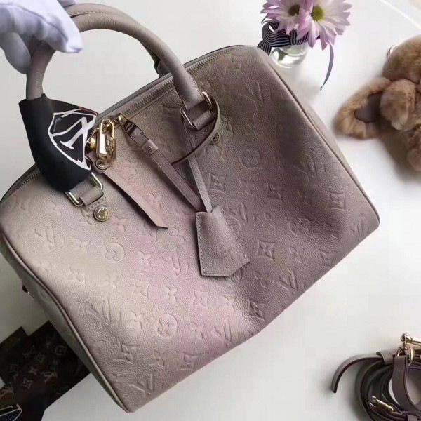 L0vis Vvtt0n SPEEDY Bag with Nude 30cm
