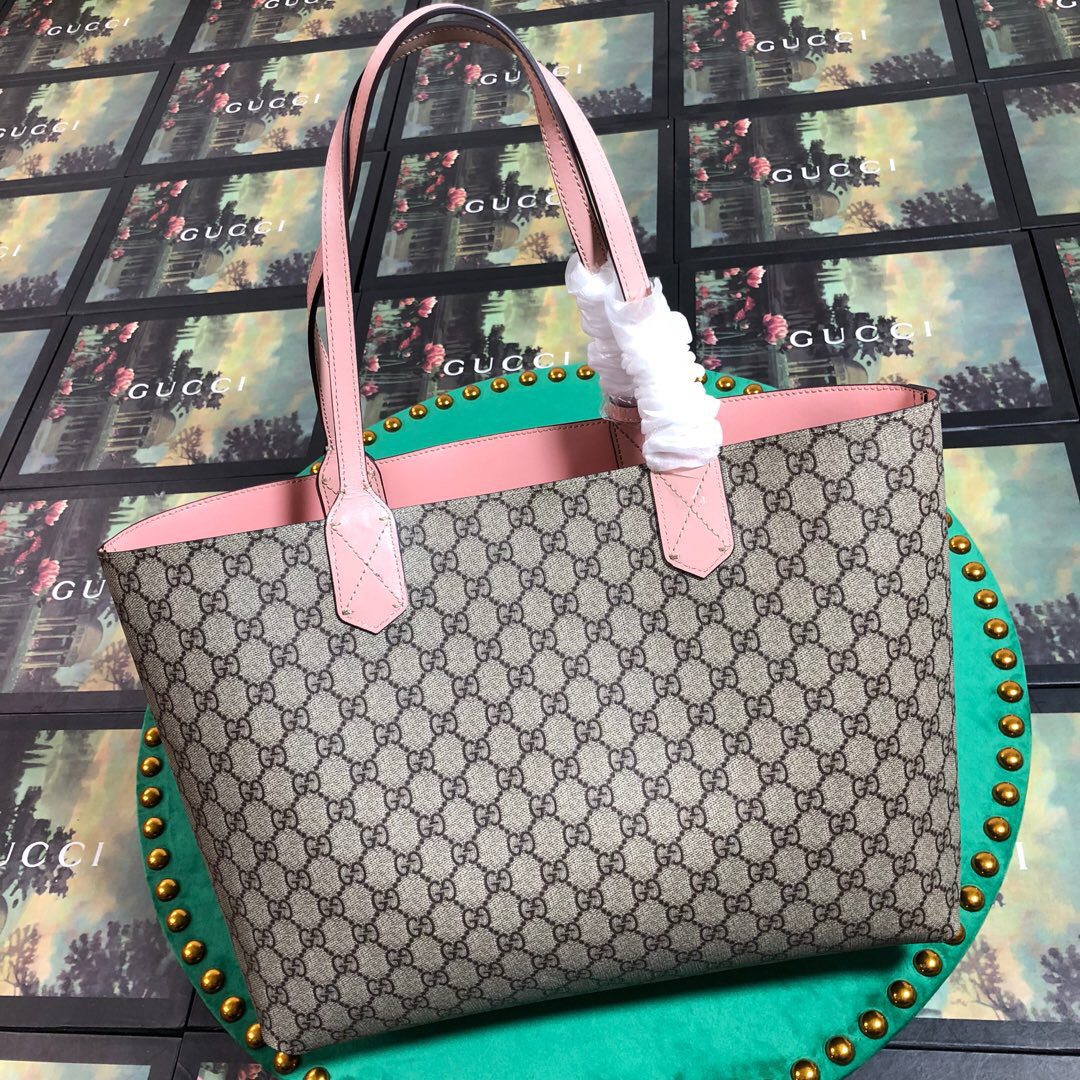 Gvc*1 Tote Calfskin Pink Bag 368568