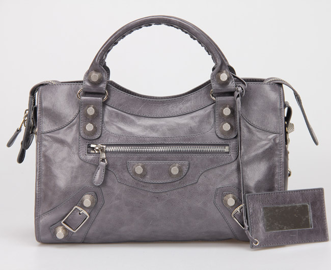 Ba1en*iaga Classic City 38cm Bag Gray