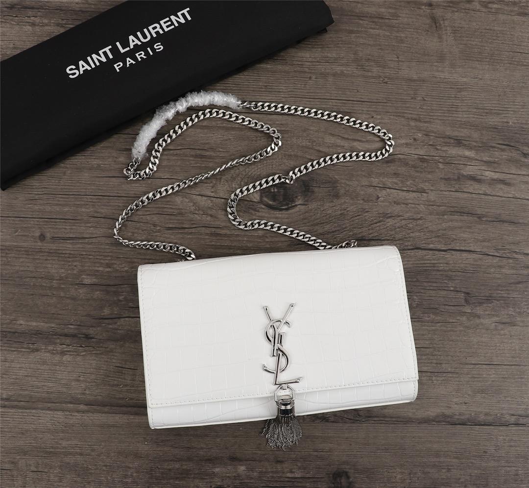 Y51 Crocodile embossed cowhide Chain bag 