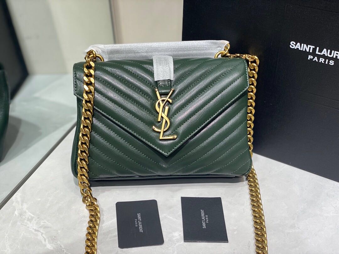 Y51 Monogram Sa1nt Lau*nt College bag 24cm