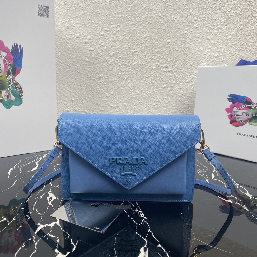 Pra*a 1BP020 Saffiano Chain Bag 004