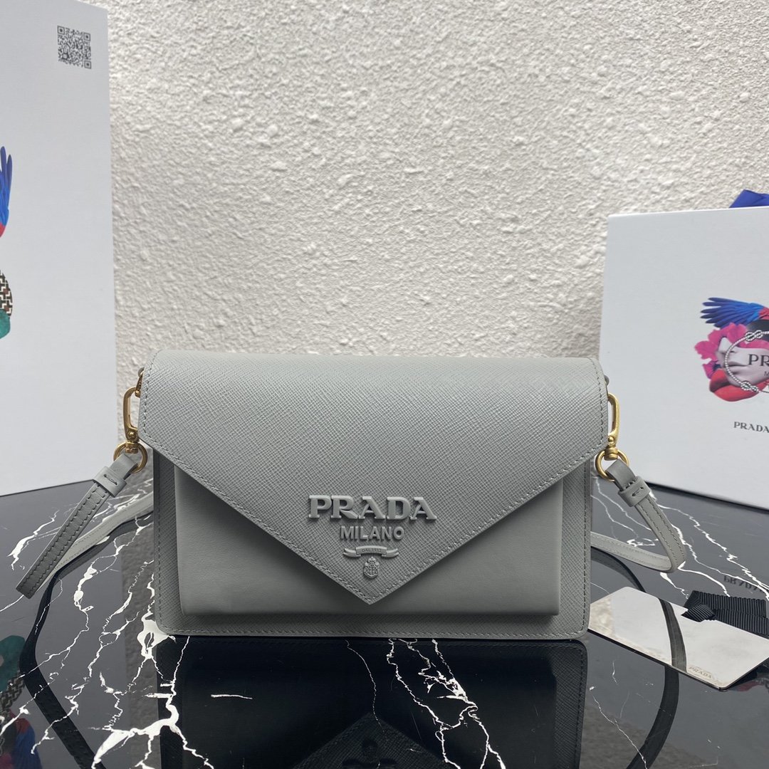 Pra*a 1BP020 Saffiano Chain Bag 006