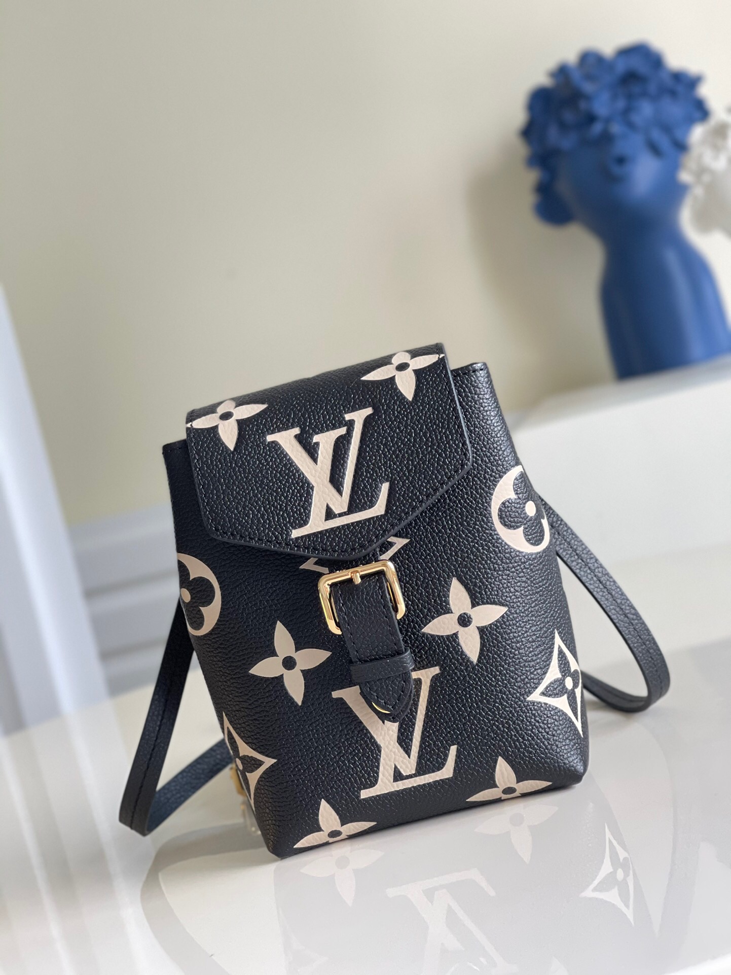 LV Tiny Backpack Bicolor Monogram Empreinte Leather 003
