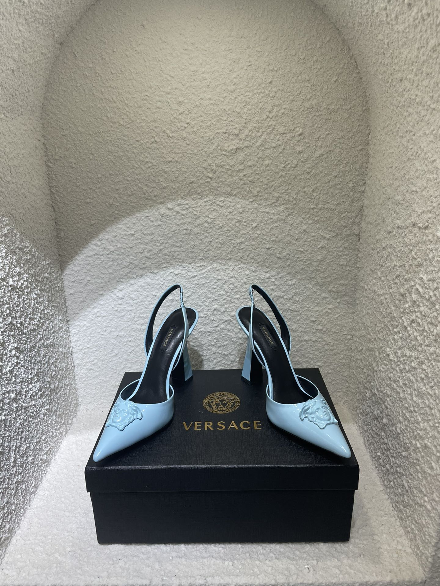 Versace Heels Light Blue 