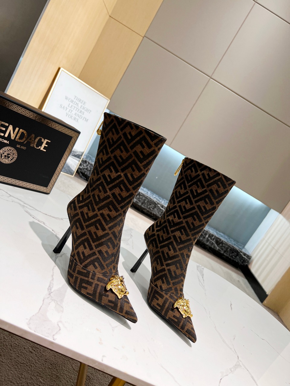 Fendace F**di X Versace Boots