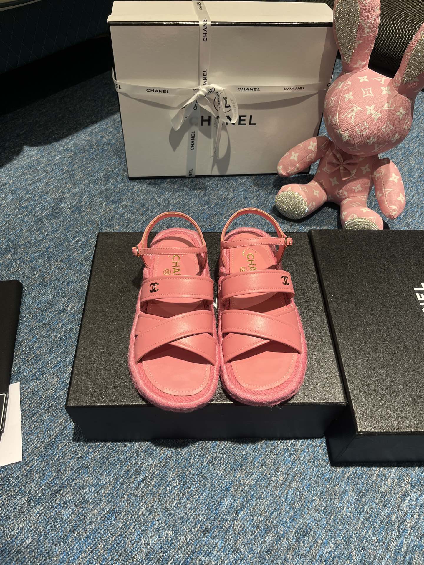 Ch**el Sandals Pink 01