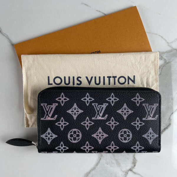 Bagsaaa L0vis Vvtt0n Mahina Black Zippy Wallet - 19.5 x 10.5 x 2.5 cm