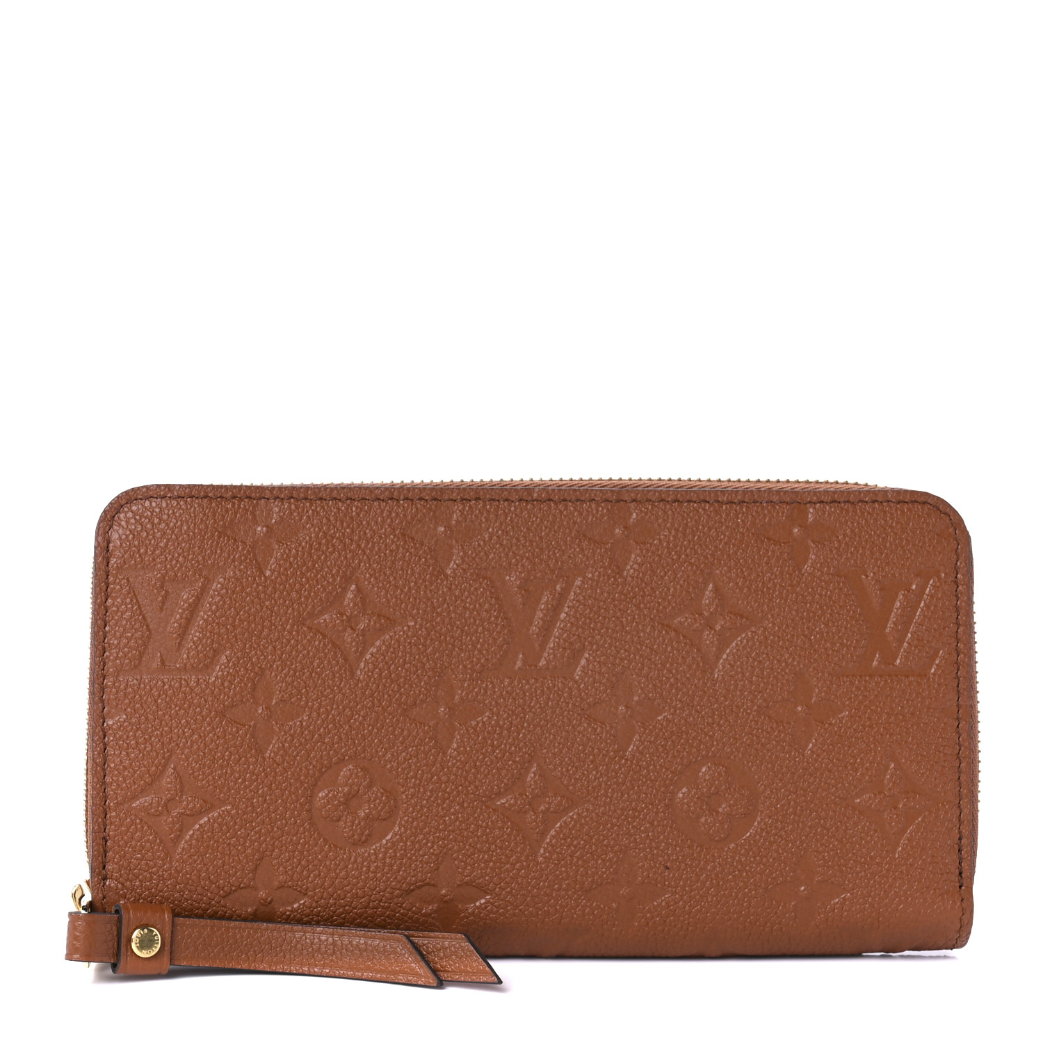 Bagsaaa L0vis Vvtt0n Zippy Wallet Cognac - 19.5 x 10.5 x 2.5 cm