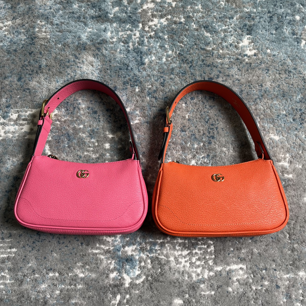 Bagsaaa Gvc*1 Aphrodite mini shoulder bag (orange, pink) - W21cm x H12cm x D4cm