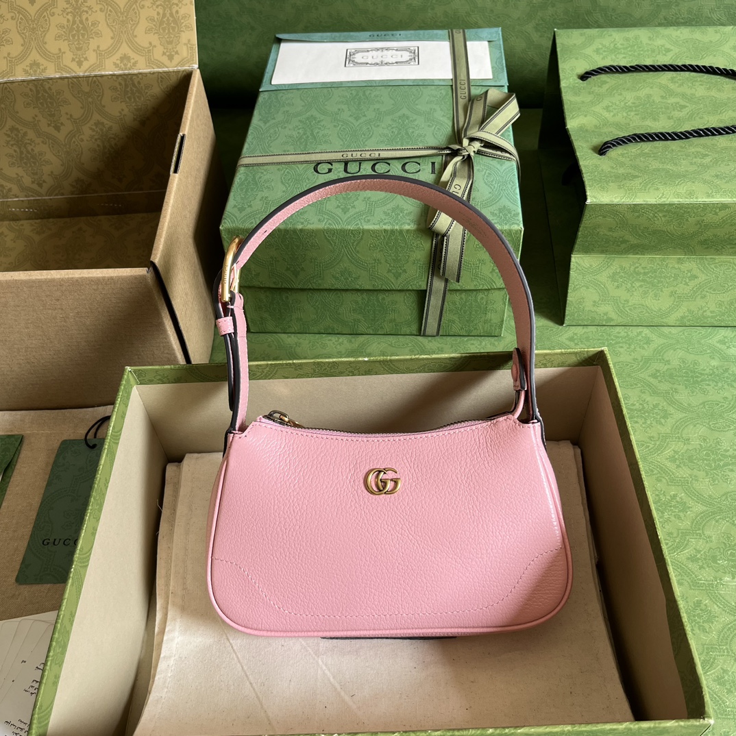 Bagsaaa Gvc*1 Aphrodite mini shoulder bag light pink - W21cm x H12cm x D4cm