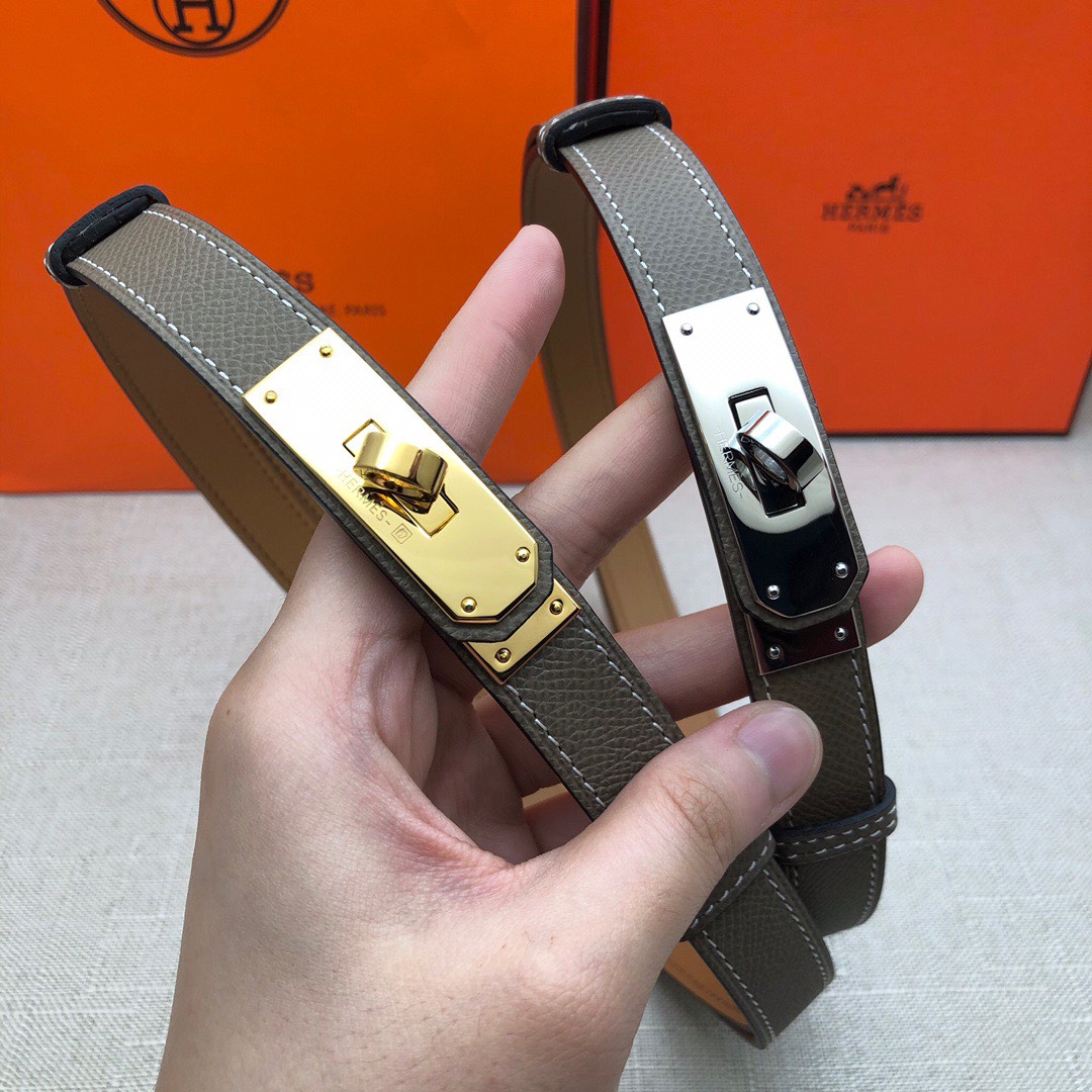 Bagsaaa H**me5 Kelly 18mm grey belt