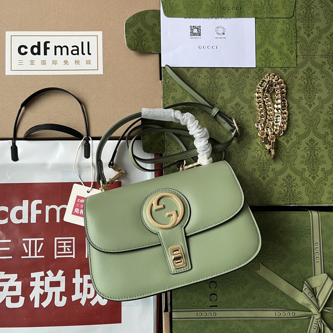 Bagsaaa Gvc*1 Blondie Top Handle Green Bag - 23x15x11cm