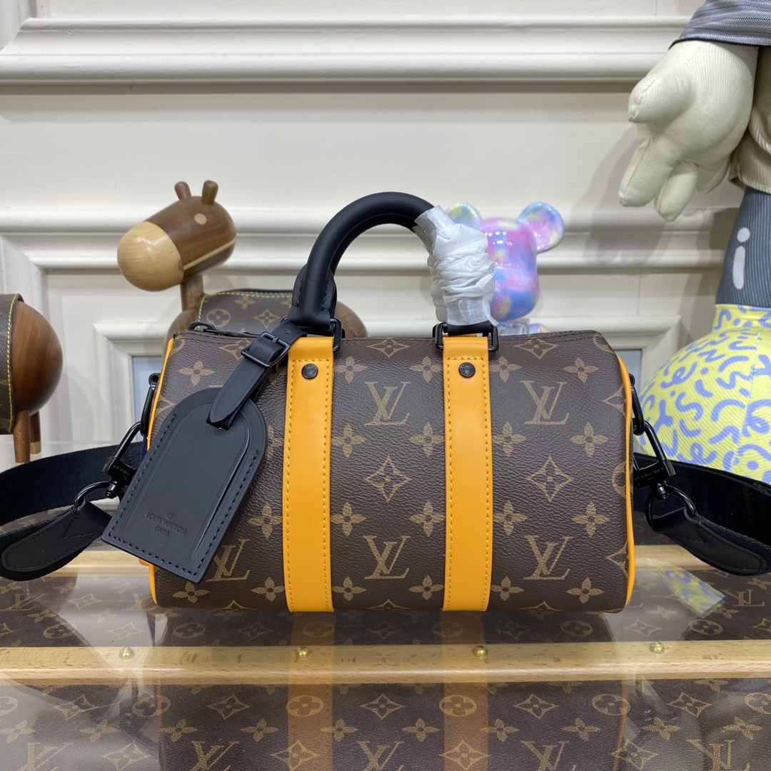 Bagsaaa L0vis Vvtt0n Keepall Bandoulière 25 Monogram Macassa - 25 x 15 x 11cm