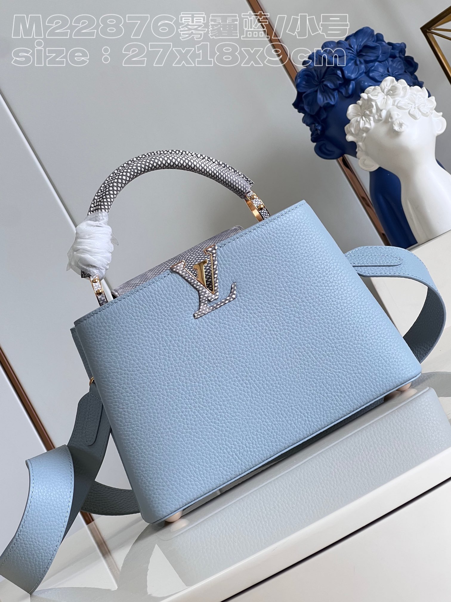 Bagsaaa L0vis Vvtt0n Capucines BB Taurillon and Snake handle - 27 x 18 x 9cm