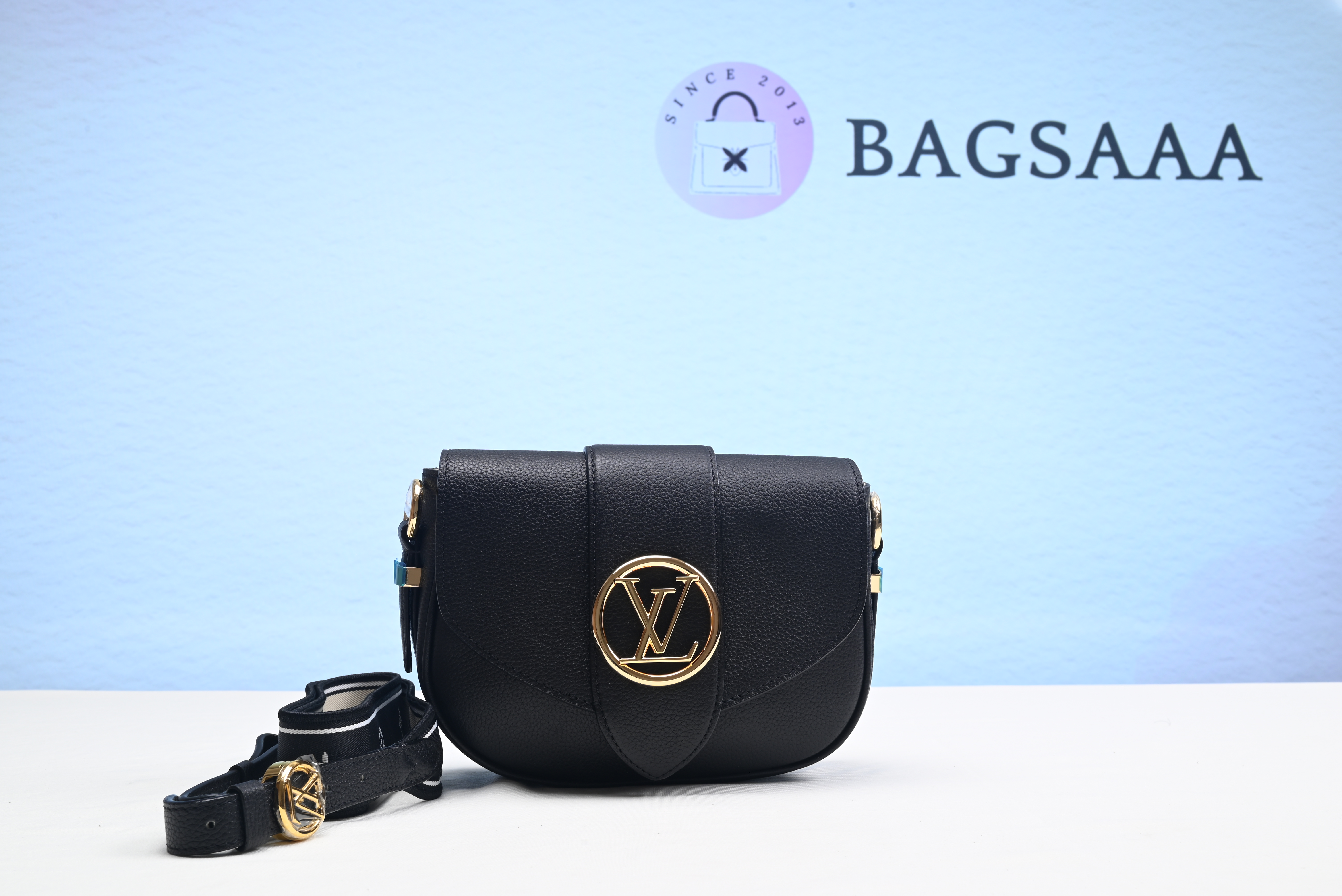 Bagsaaa L0vis Vvtt0n LV Pont 9 Soft PM Black - 21x15x6cm