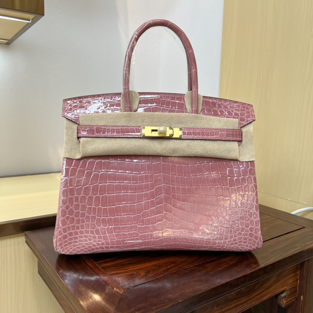 Bagsaaa H**me5 Birkin 30 Pink Birkin Crocodile