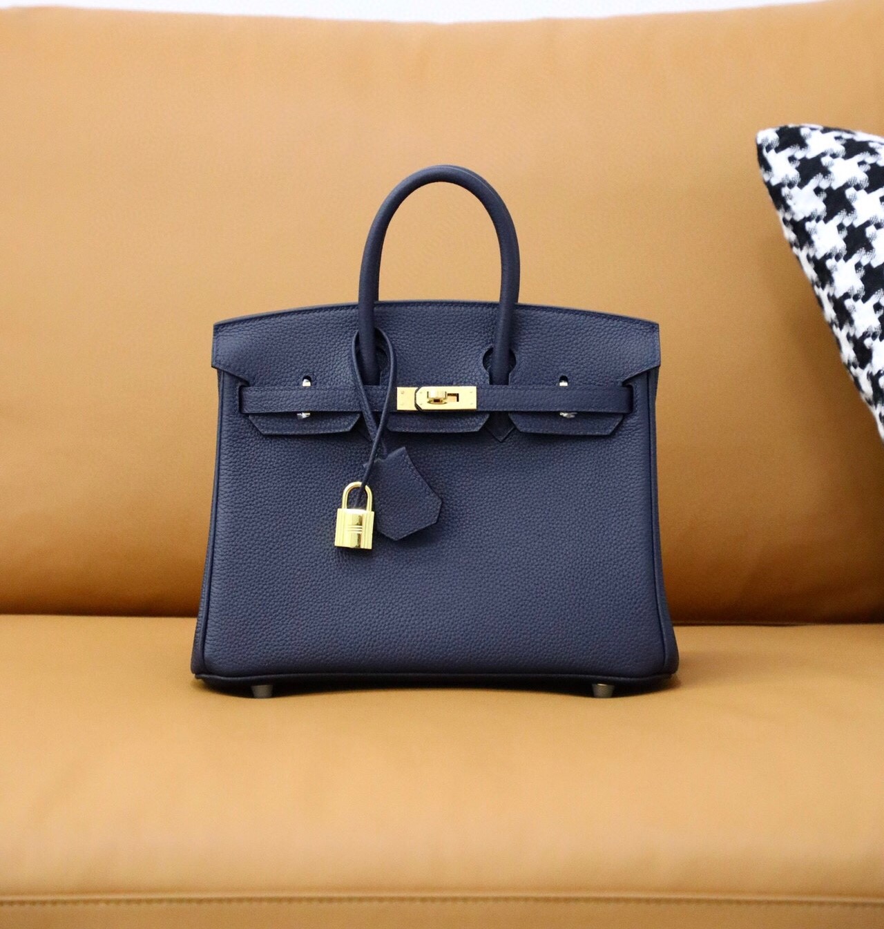 Bagsaaa H**me5 Birkin 25 in Togo Leather Blue