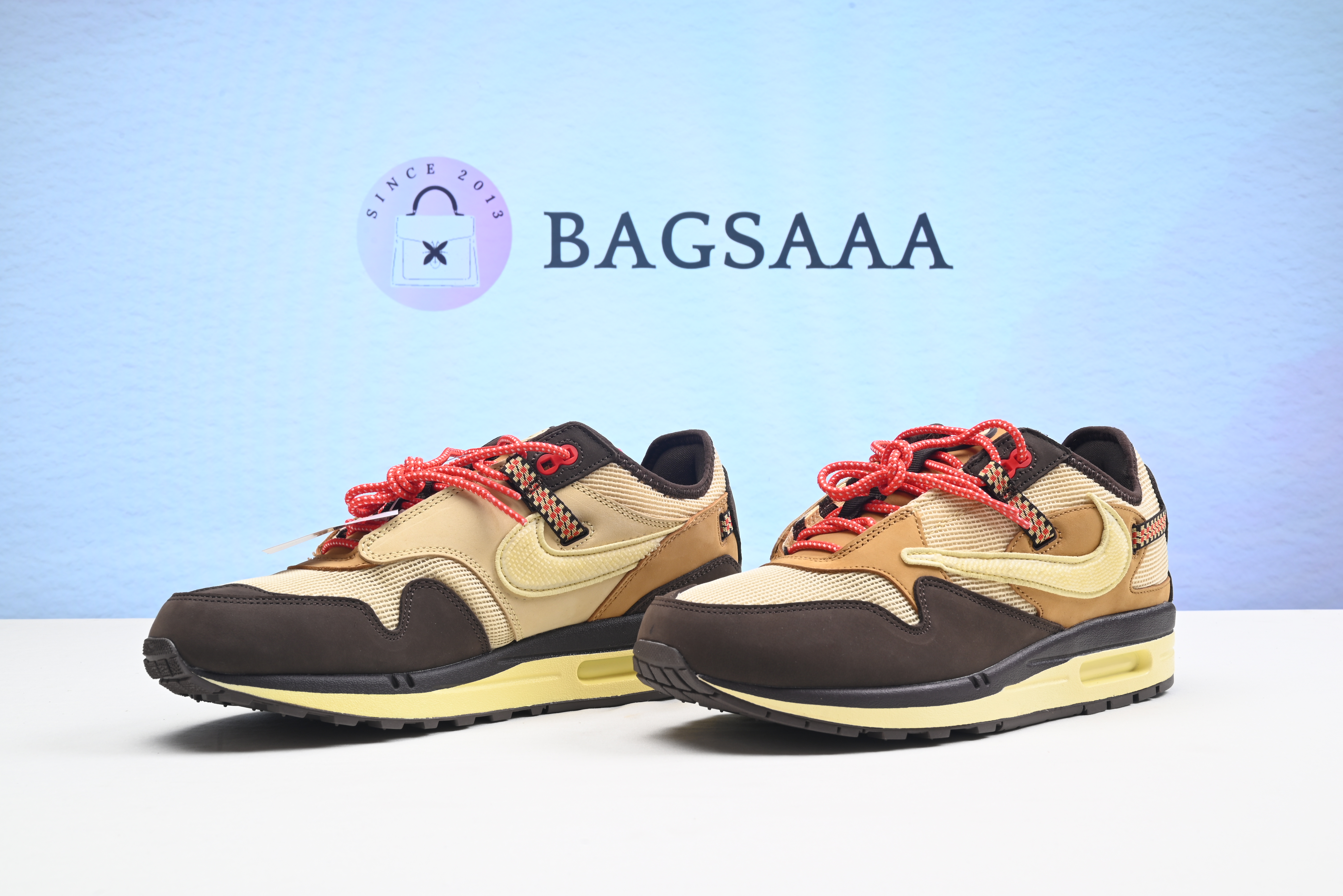 NIKE X TRAVIS SCOTT AIR MAX 1 CACTUS JACK BAROQUE BROWN 