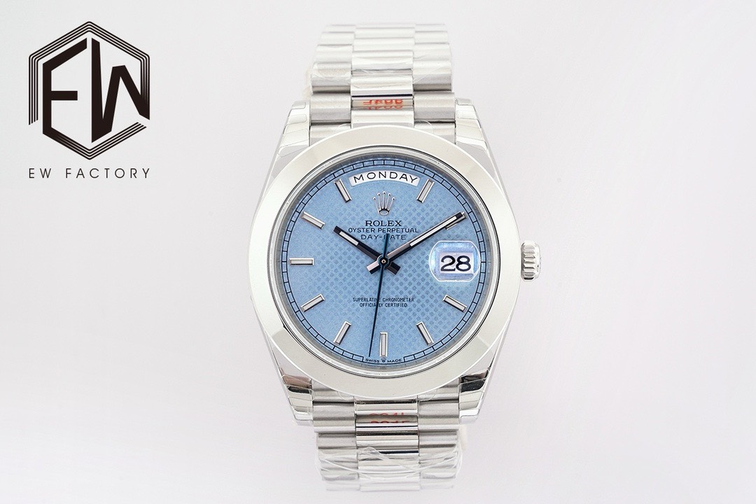 Bagsaaa R01ex Day-Date 40 Blue/18 carat white gold 40mm