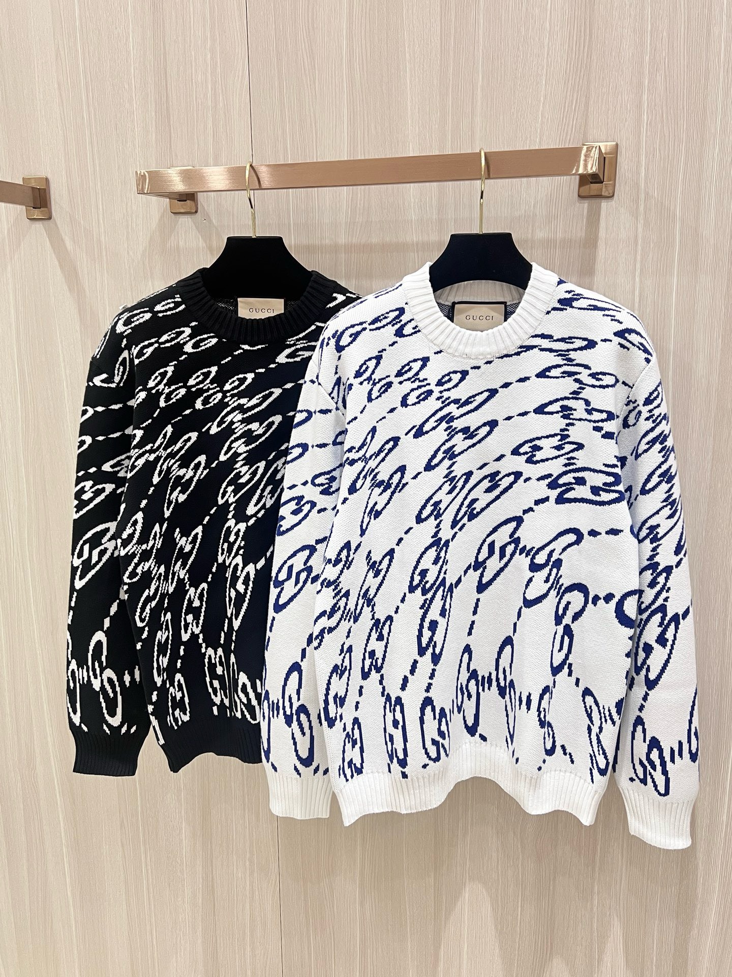 Bagsaaa Gvc*1 WAVY GG COTTON JUMPER Knitwear