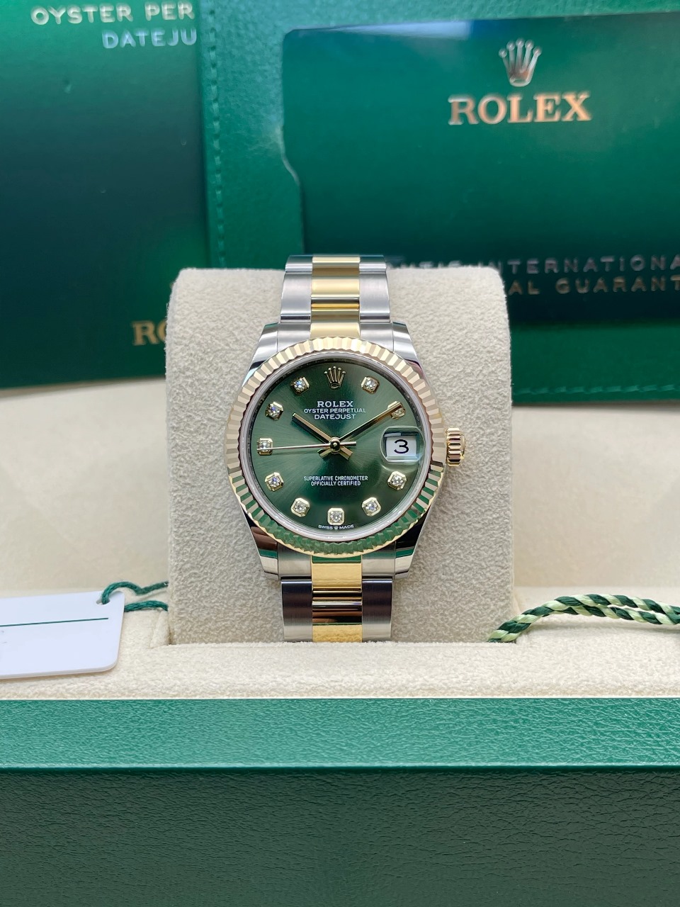 Bagsaaa R01ex Datejust 31mm Olive Green Watch