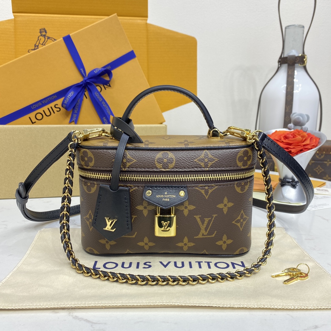 Bagsaaa L0vis Vvtt0n M47125 Vanity Chain Pouch Monogram - 19 x 11.5 x 6.5 cm
