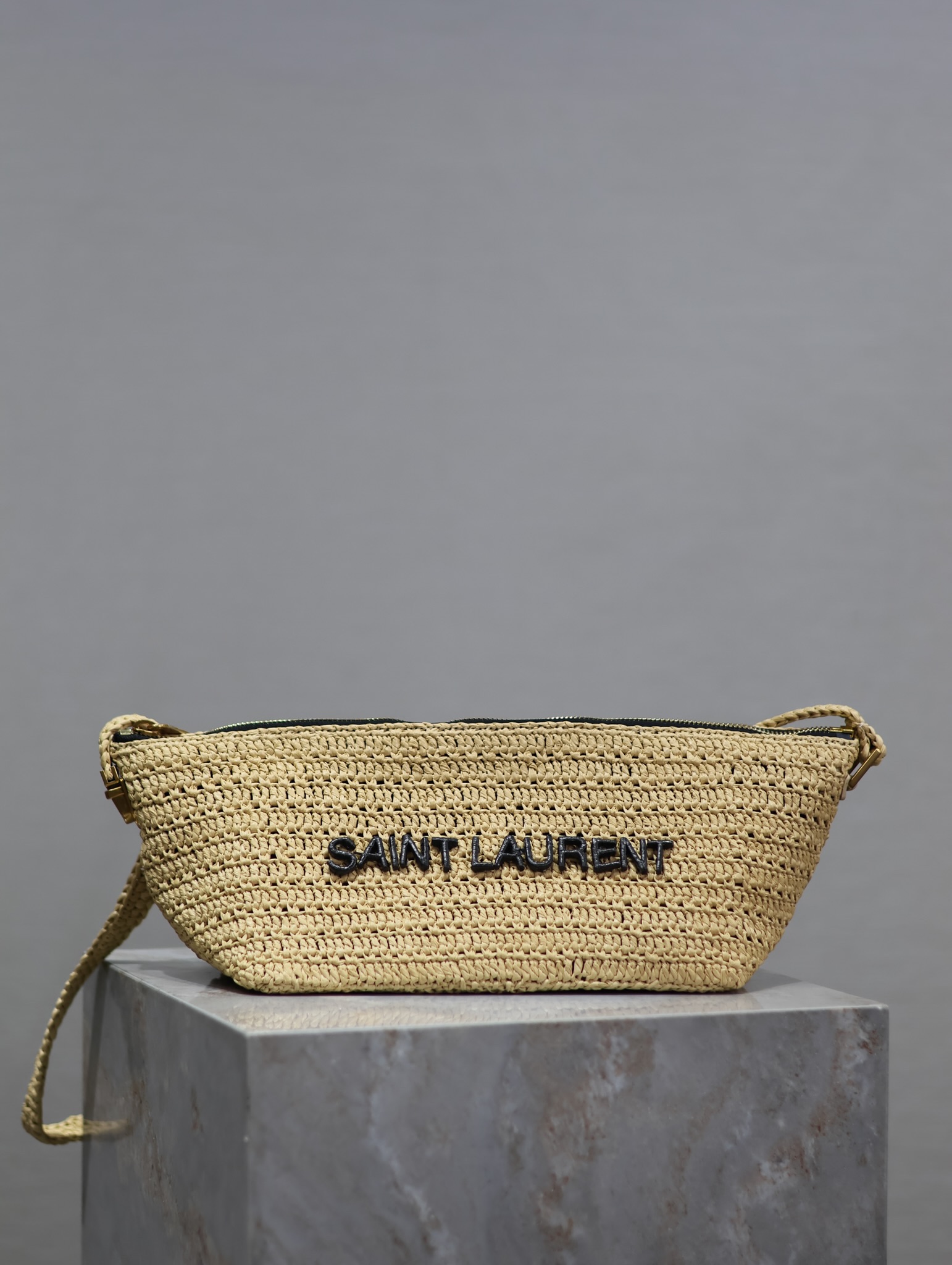 Bagsaaa Y51 Le Rafia Crossbody Bag 667490 Naturel - 23/26 X 14 X 14.5 CM