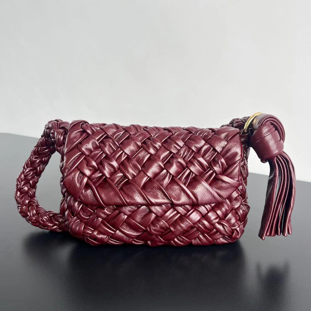 Bagsaaa B0tt*ga Ven*ta Kalimero Città Fresh Dark Red - 25x18x5.5 cm
