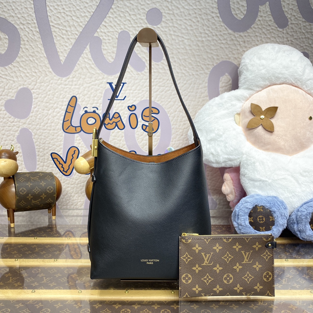 Bagsaaa L0vis Vvtt0n M25352 Low Key Hobo PM Black - 24 x 28 x 16 cm