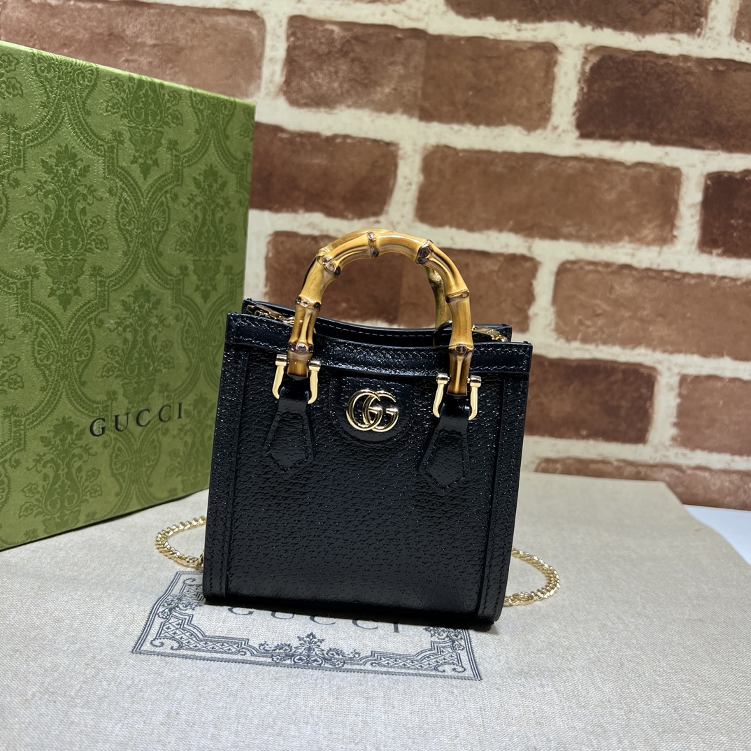 Bagsaaa Gvc*1 Diana S*per mini bag ‎760251 black - 16.5x12x6cm