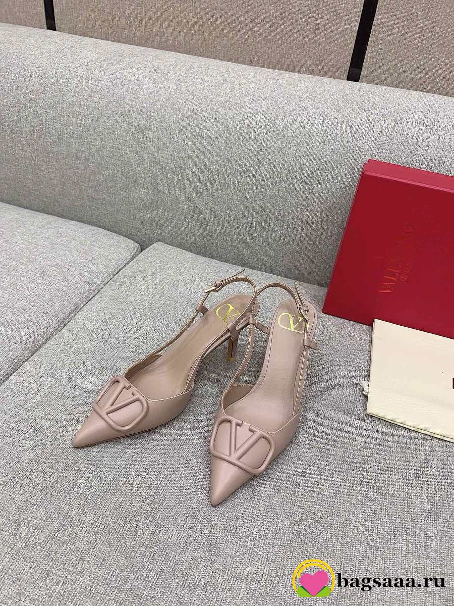 Bagsaaa Va1e*ntin0 Garavani VLogo Signature Pumps In Nude Pink - 4cm
