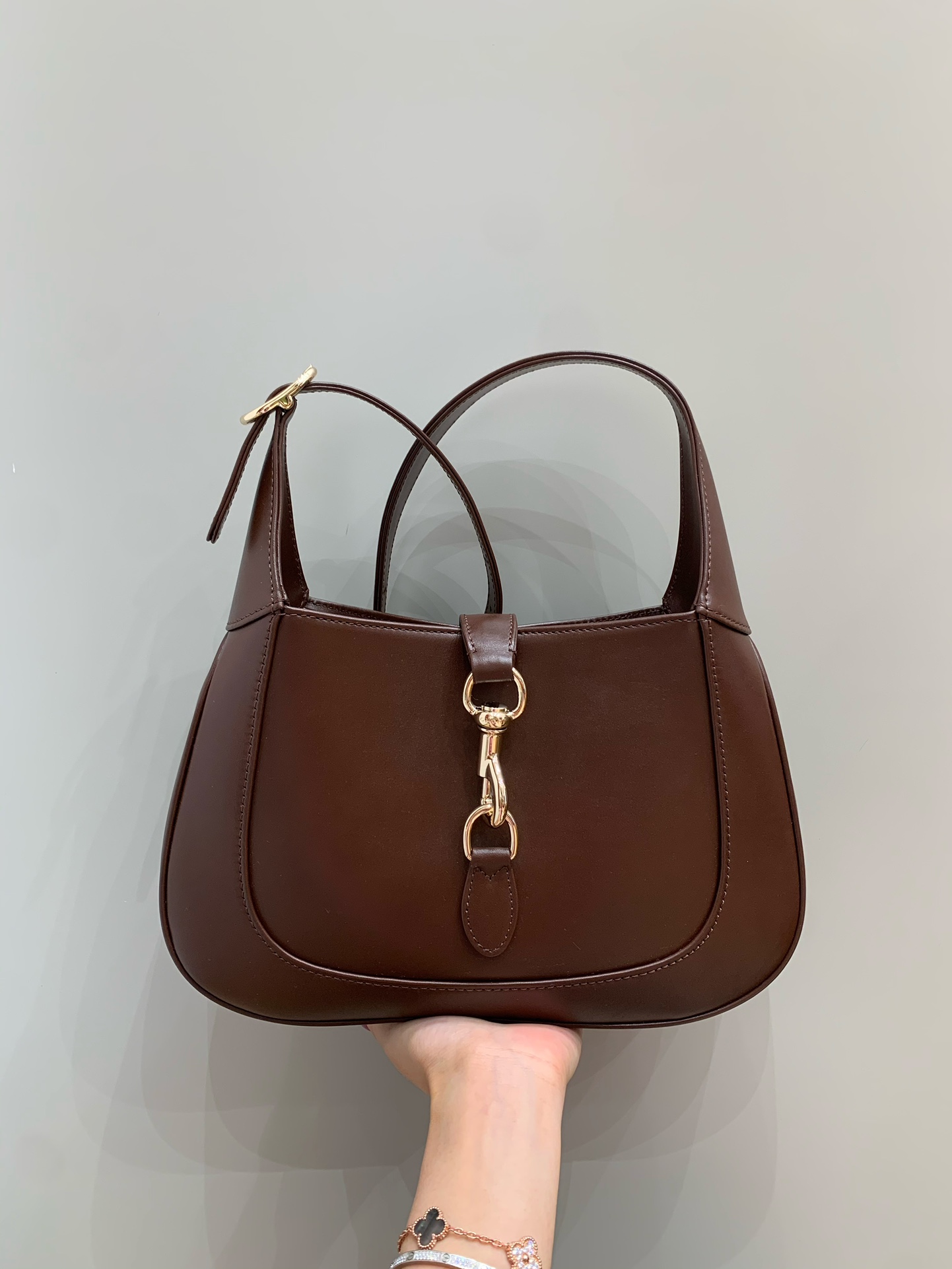 Bagsaaa Gvc*1 Jackie Small Shoulder Bag 782849 Dark Brown - 27.5x19x4 cm