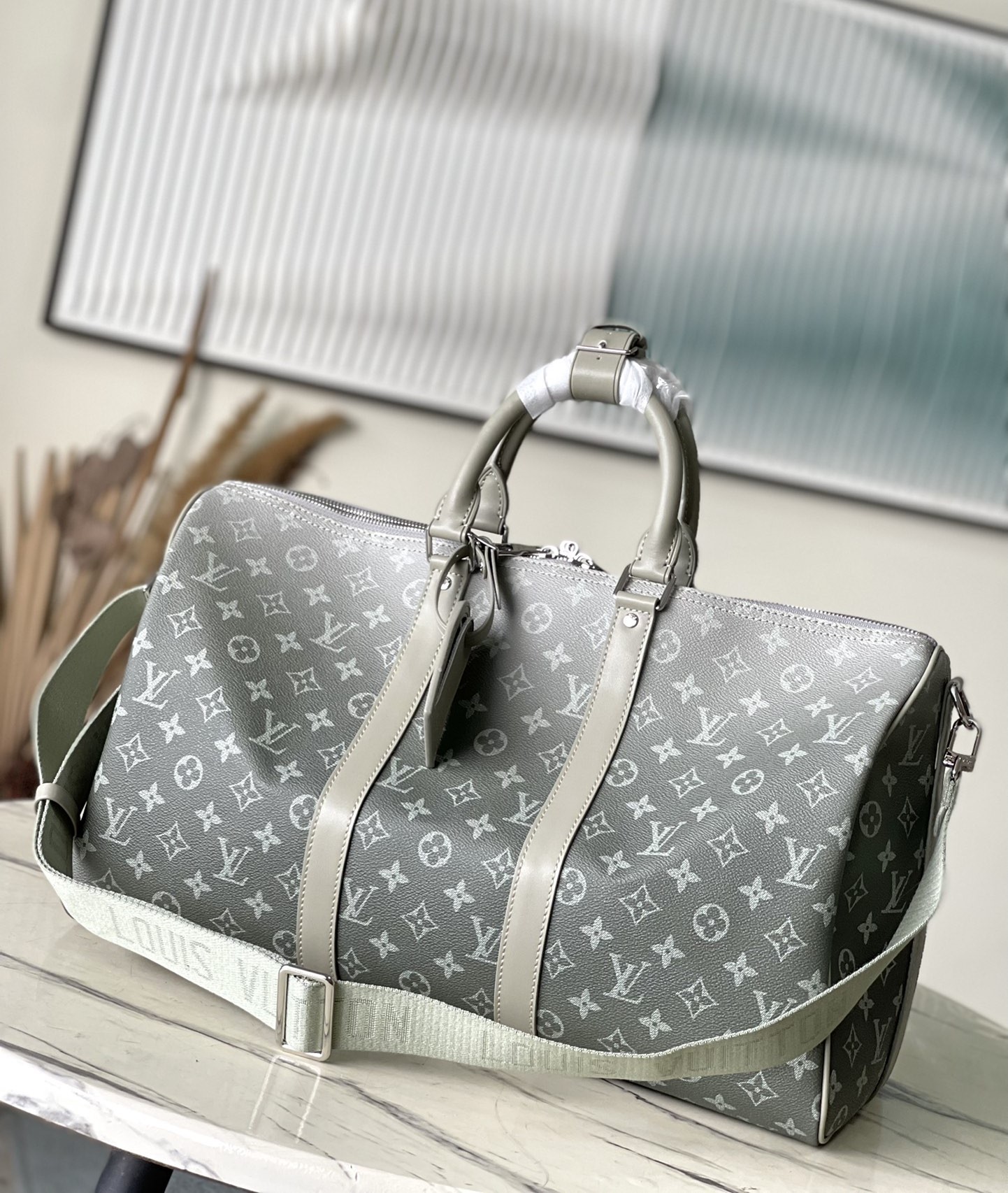 Bagsaaa L0vis Vvtt0n M11718 Keepall Bandoulière 45 Khaki - 27 x 20 x 45 cm