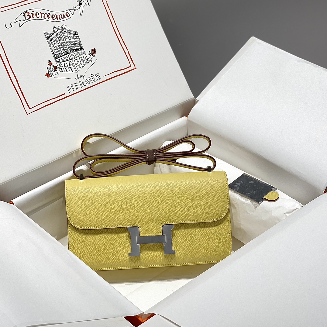 Bagsaaa H**me5 Constance Elan Yellow & Silver - 24x12x4 cm