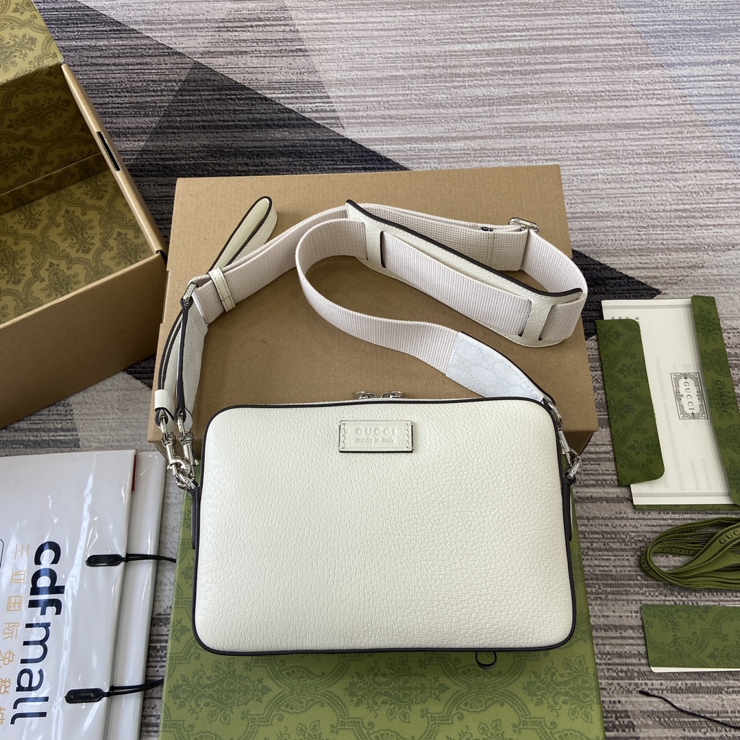 Bagsaaa Gvc*1 Small GG Crossbody Bag With Tag 795465 White - 24cm