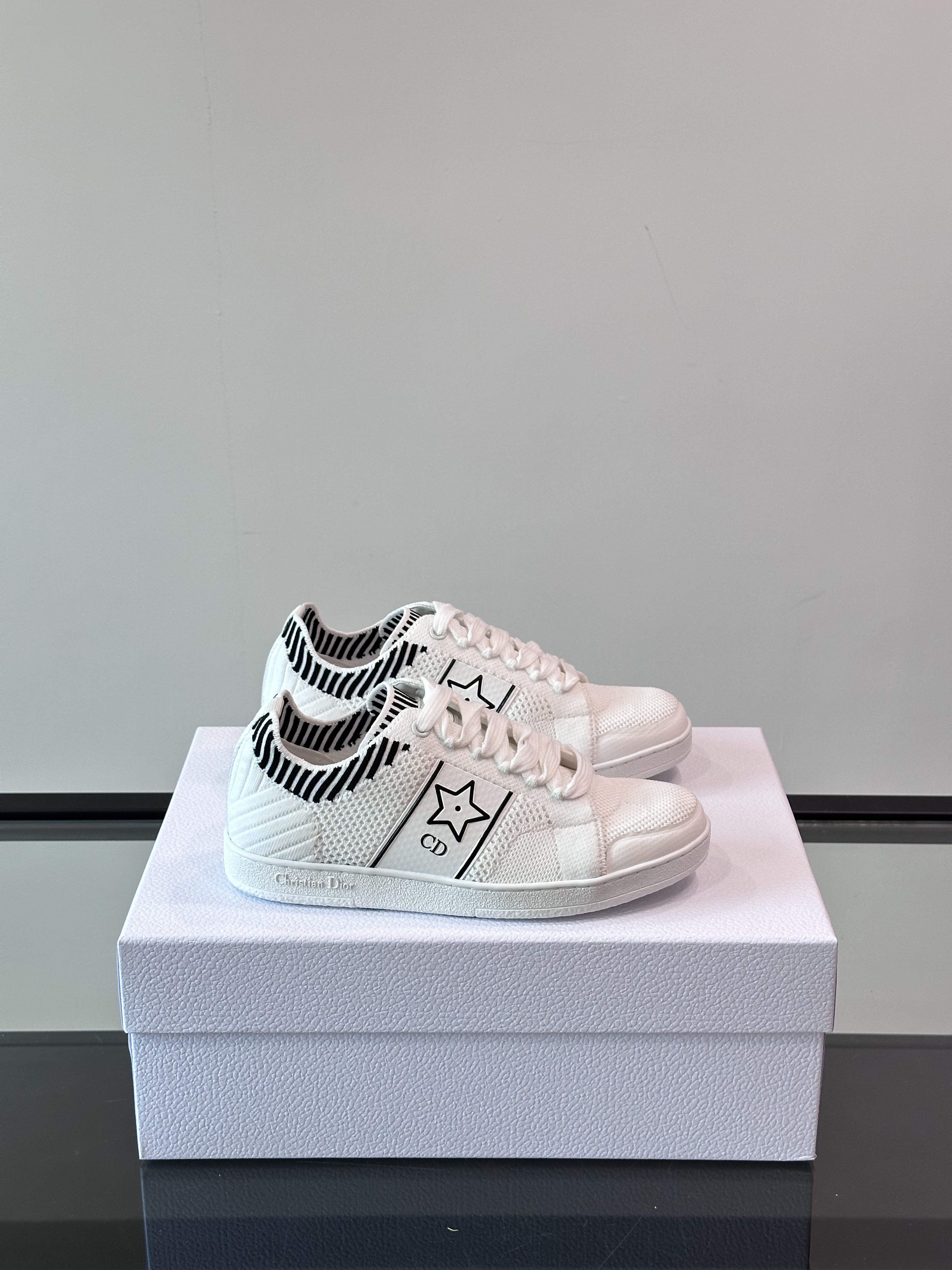 Bagsaaa D10r Star Sneaker White Technical Mesh
