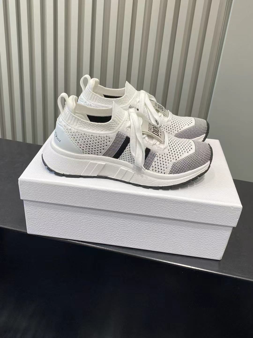 Bagsaaa Run'n'D10r Sneaker White and Black Technical Mesh