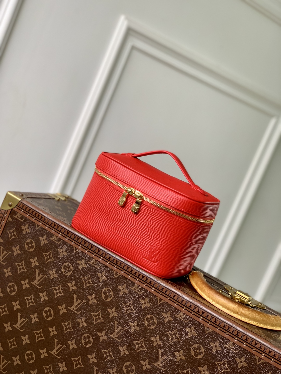 Bagsaaa LV M15191 Nice Mini Rouge L0vis Red - 20cm