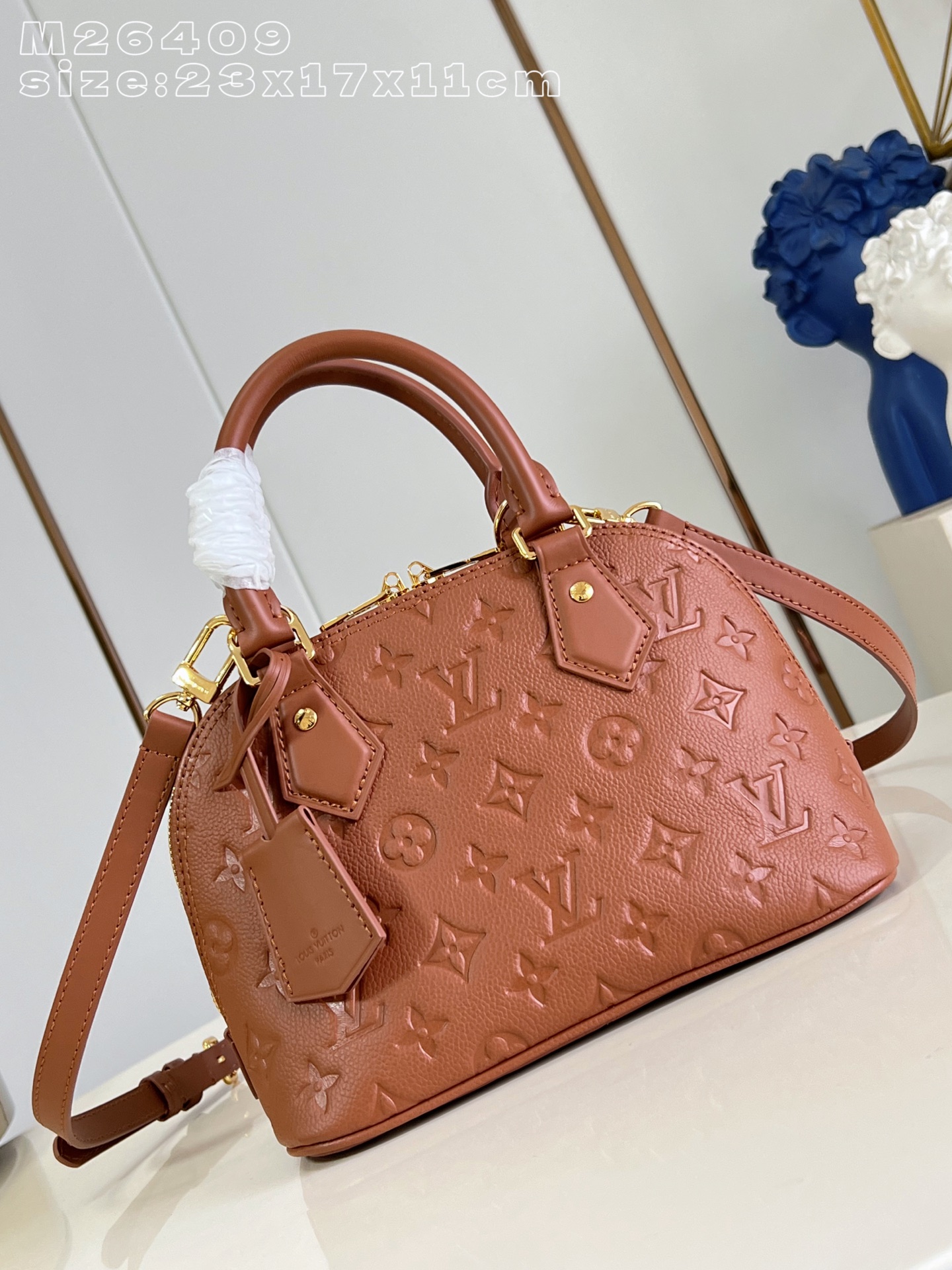 Bagsaaa L0vis Vvtt0n Alma BB handbag in Monogram Empreinte M26409 brown - 23cm