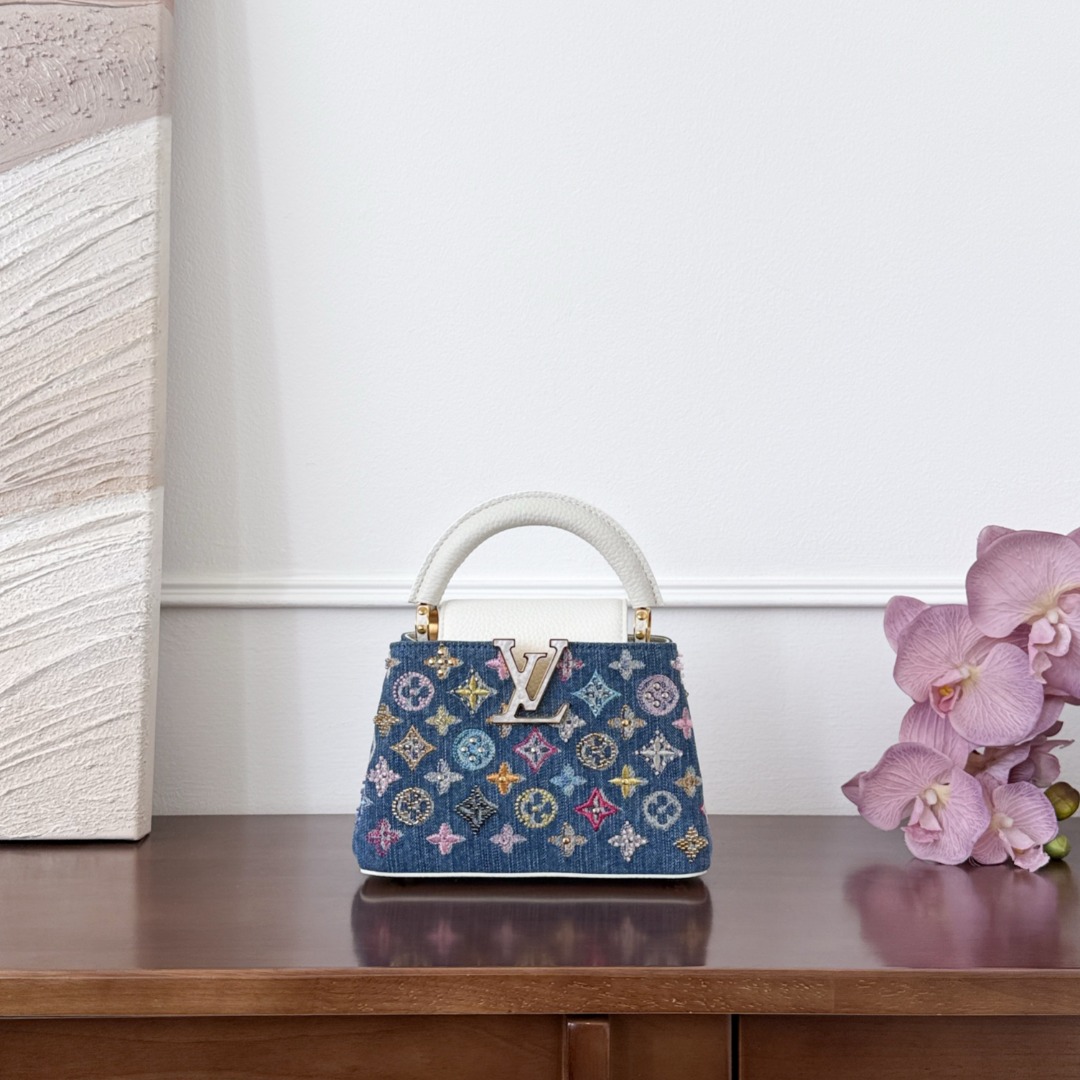 Bagsaaa LV M12947 Capucines Mini Denim Blue - 21cm