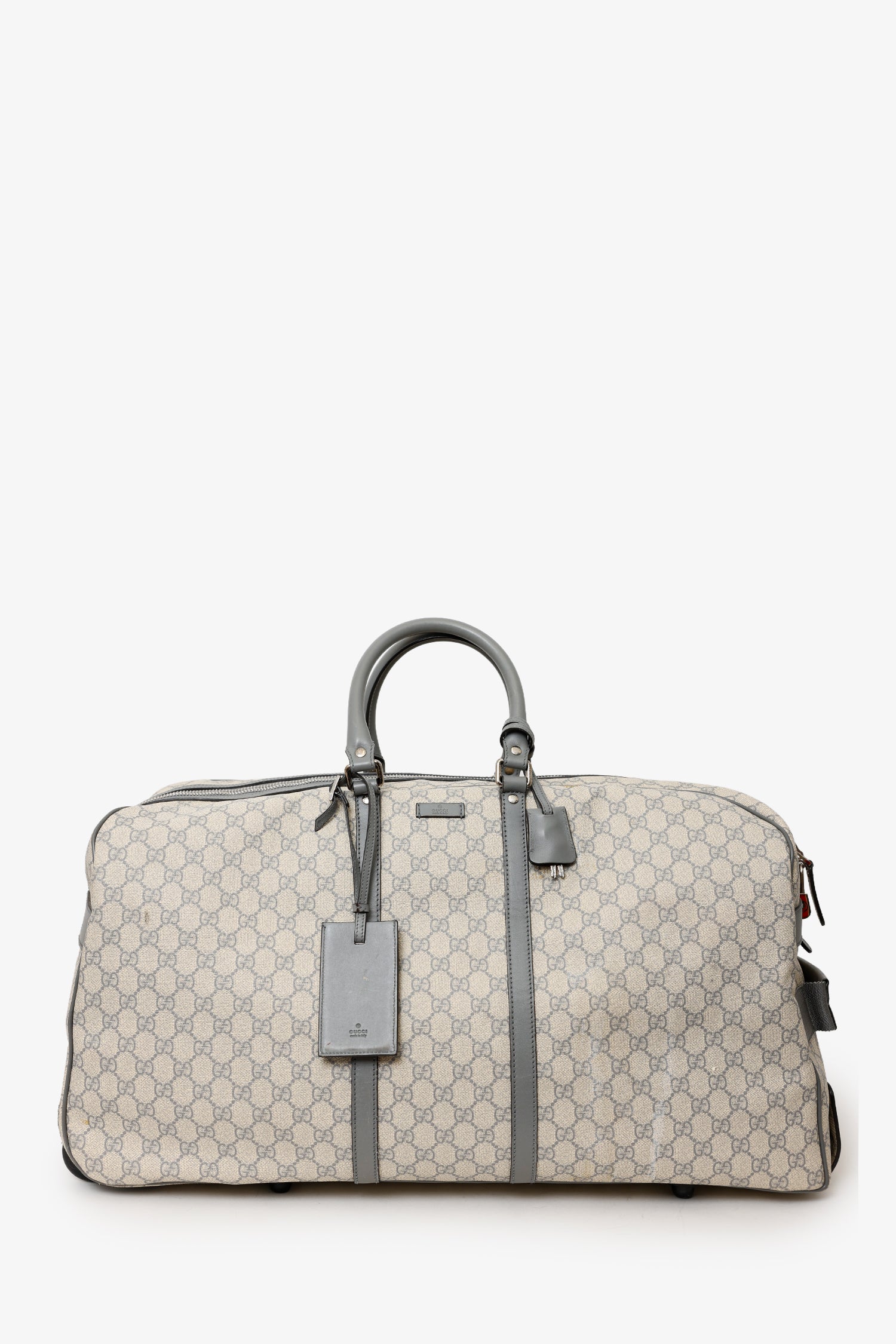 Bagsaaa Gvc*1 Beige GG Plus Monogram Large Carry On Duffle Trolley - 58cm