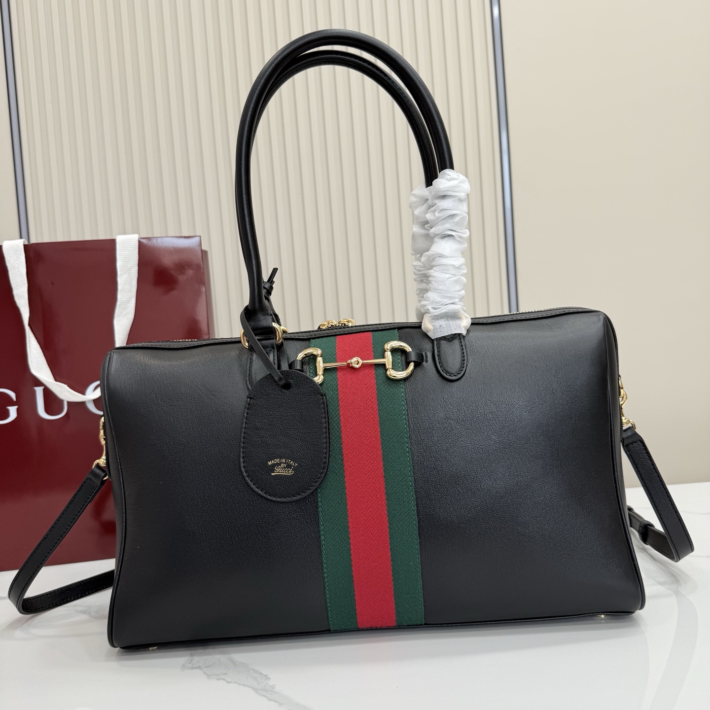 Bagsaaa Gvc*1 Borsetto large boston bag 866734 black - 38.5cm