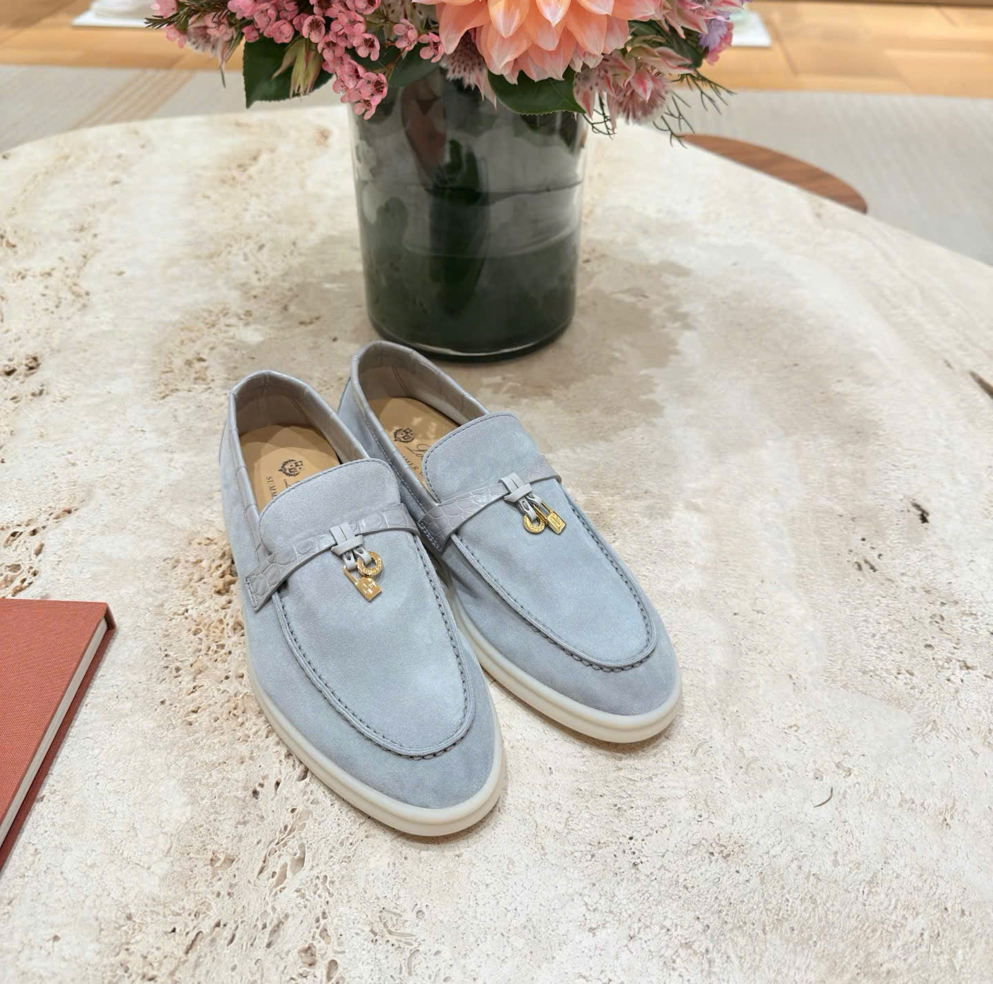 Bagsaaa L0r0 P1ana Summer Charms Walk Croco Touch blue