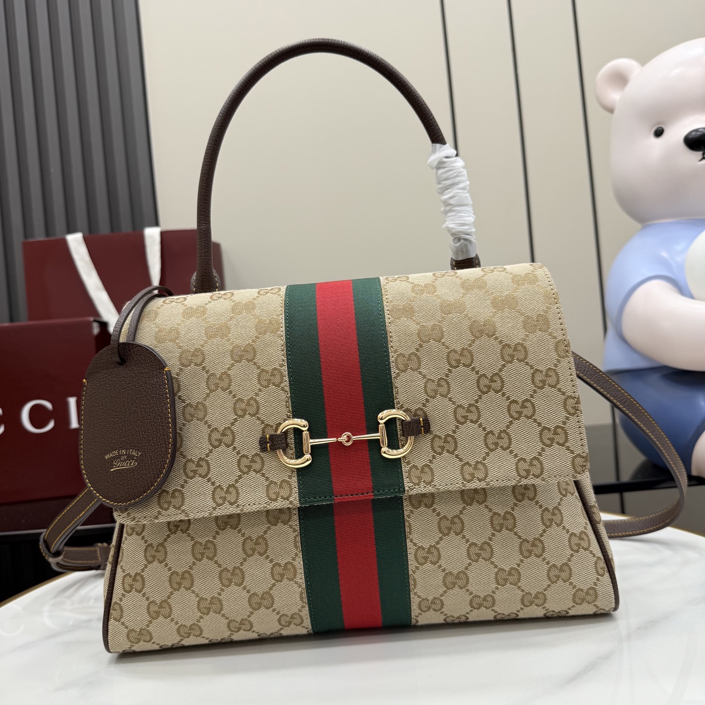 Bagsaaa Gvc*1 Paparazzo medium top handle bag 875018 beige - 32cm